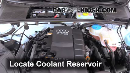 2006 Audi A4 Quattro 2.0L 4 Cyl. Turbo Coolant (Antifreeze) Add Coolant